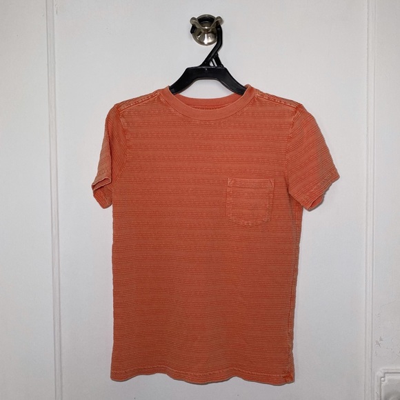 Orange Cat & Jack boys t-shirt size 6/7 texture - Picture 1 of 5